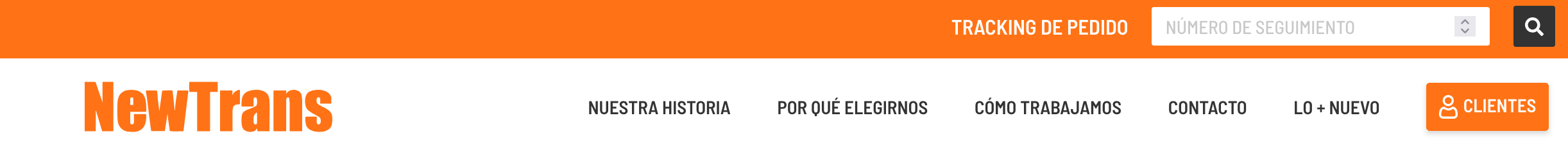 Menú y Navegación NewTrans